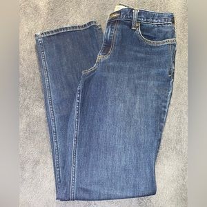 Straight Leg Deep Blue Jeans